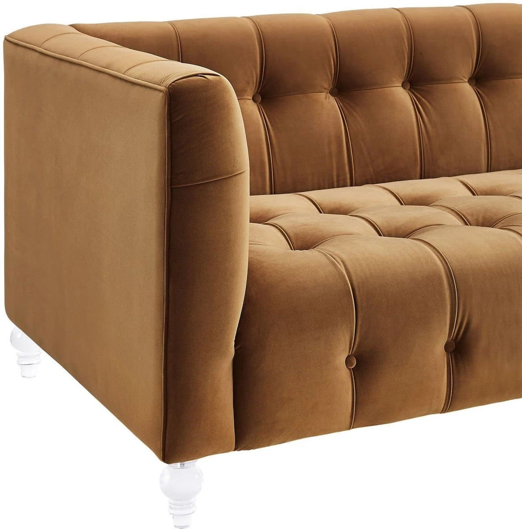 TOV Living Room Bea Velvet Sofa