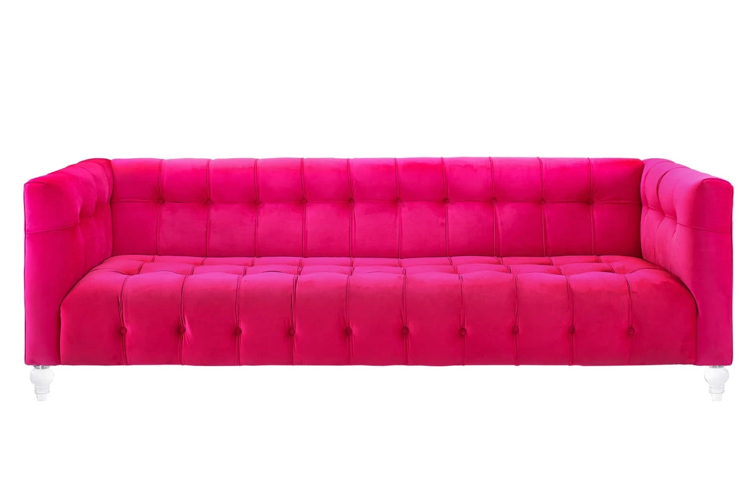TOV Living Room Bea Velvet Sofa