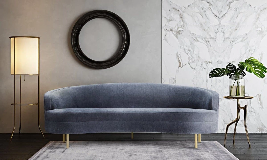 TOV Baila Velvet Sofa Living Room