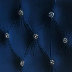 TOV Adina Velvet Loveseat With Silver Legs Living Room