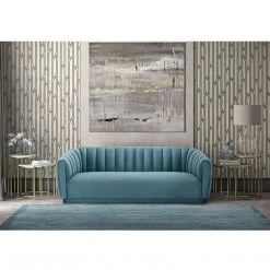 TOV Living Room Maelie Velvet Sofa