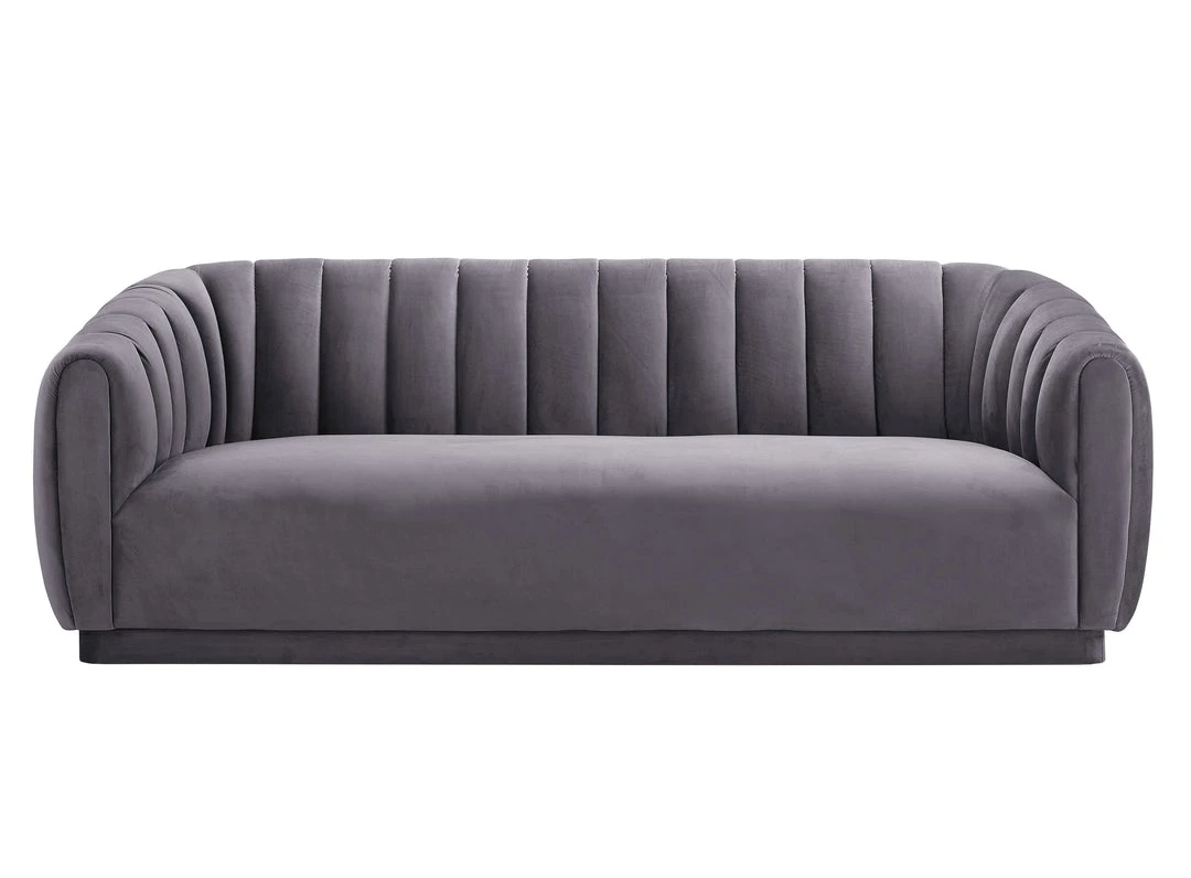 TOV Living Room Maelie Velvet Sofa