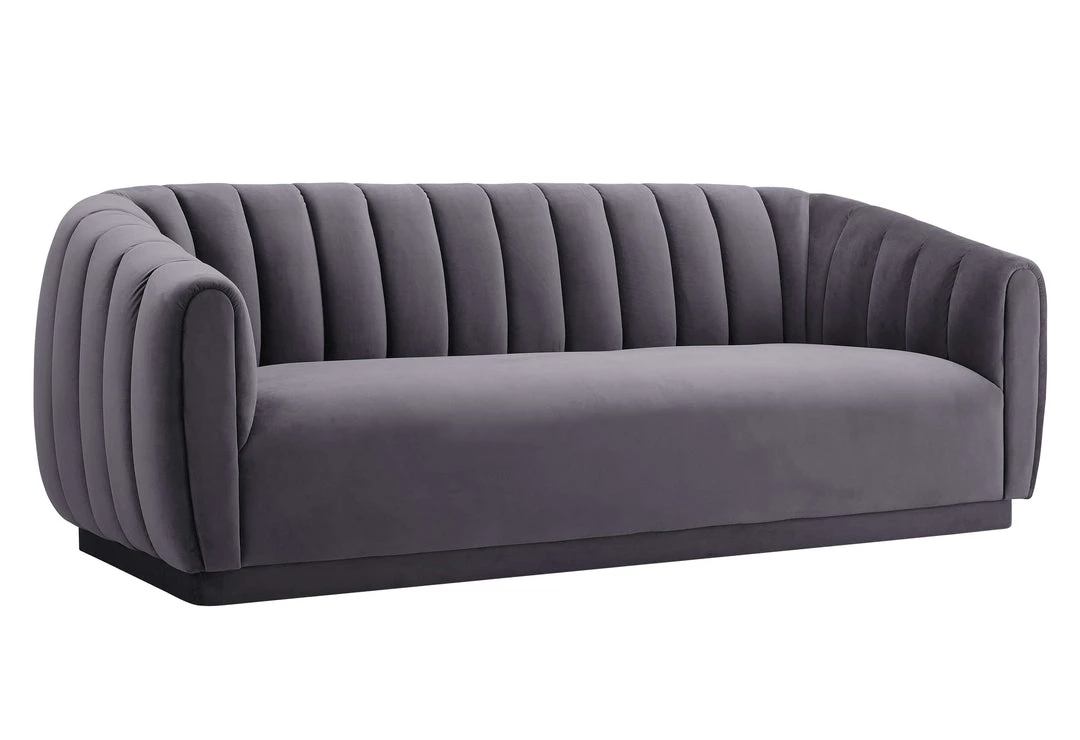 TOV Living Room Maelie Velvet Sofa