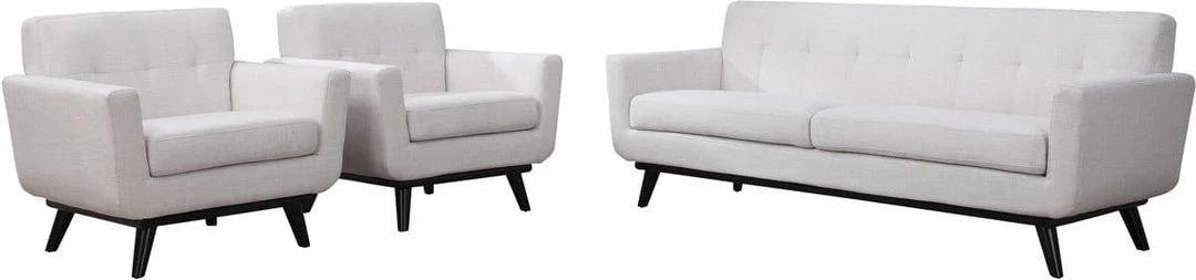 TOV Living Room James Linen Sofa