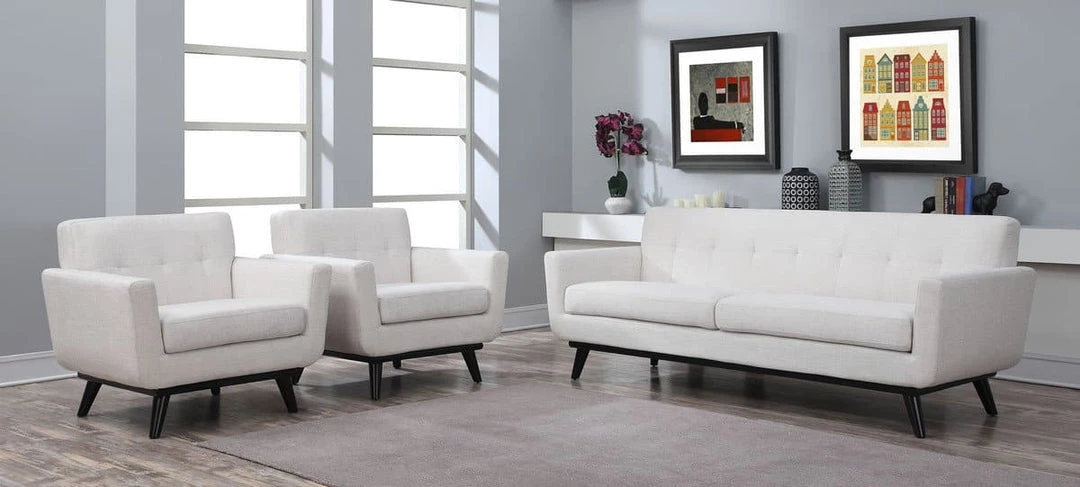 TOV Living Room James Linen Sofa