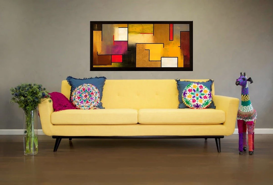 TOV Living Room James Linen Sofa