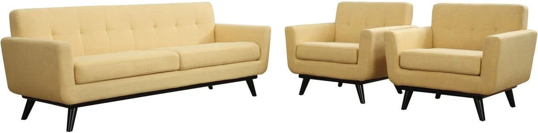 TOV Living Room James Linen Sofa