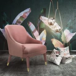 TOV Orchid Velvet Chair