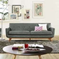 TOV Lyon Smoke Grey Sofa