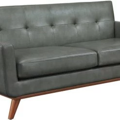 TOV Lyon Smoke Grey Loveseat Living Room