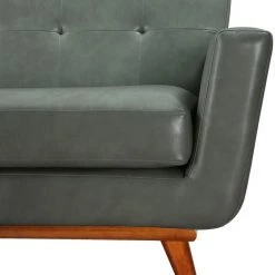 TOV Lyon Smoke Grey Loveseat Living Room