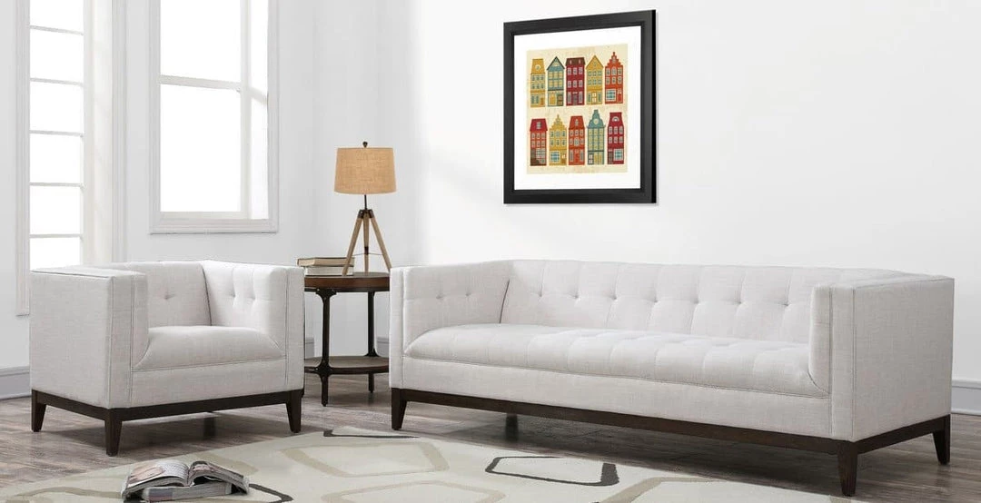 TOV Living Room Gavin Linen Sofa