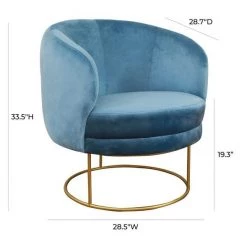 TOV Bella Velvet Chair Living Room