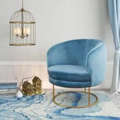 TOV Bella Velvet Chair Living Room