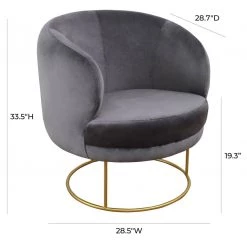 TOV Bella Velvet Chair Living Room