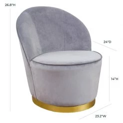 TOV Julia Velvet Junior Chair Living Room
