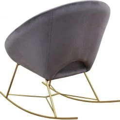 TOV Living Room Nolan Velvet Rocking Chair