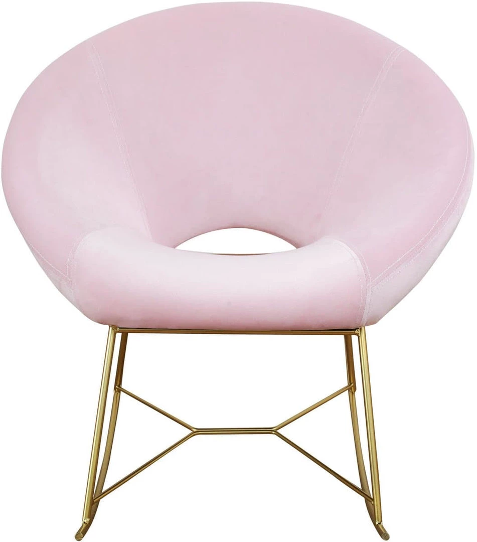 TOV Living Room Nolan Velvet Rocking Chair