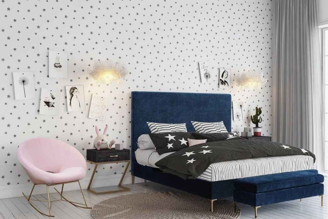 TOV Living Room Nolan Velvet Rocking Chair