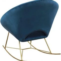 TOV Living Room Nolan Velvet Rocking Chair