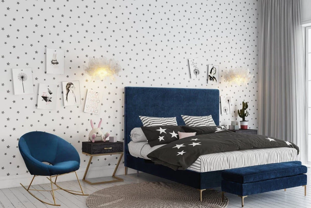 TOV Living Room Nolan Velvet Rocking Chair