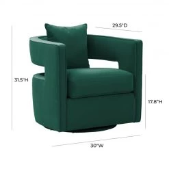 TOV Kennedy Swivel Chair Living Room