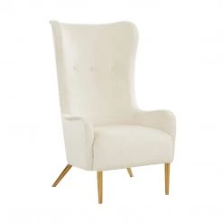 TOV Living Room Ethan Velvet Tall Chair