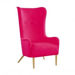 TOV Living Room Ethan Velvet Tall Chair