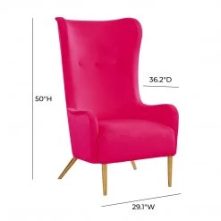 TOV Living Room Ethan Velvet Tall Chair