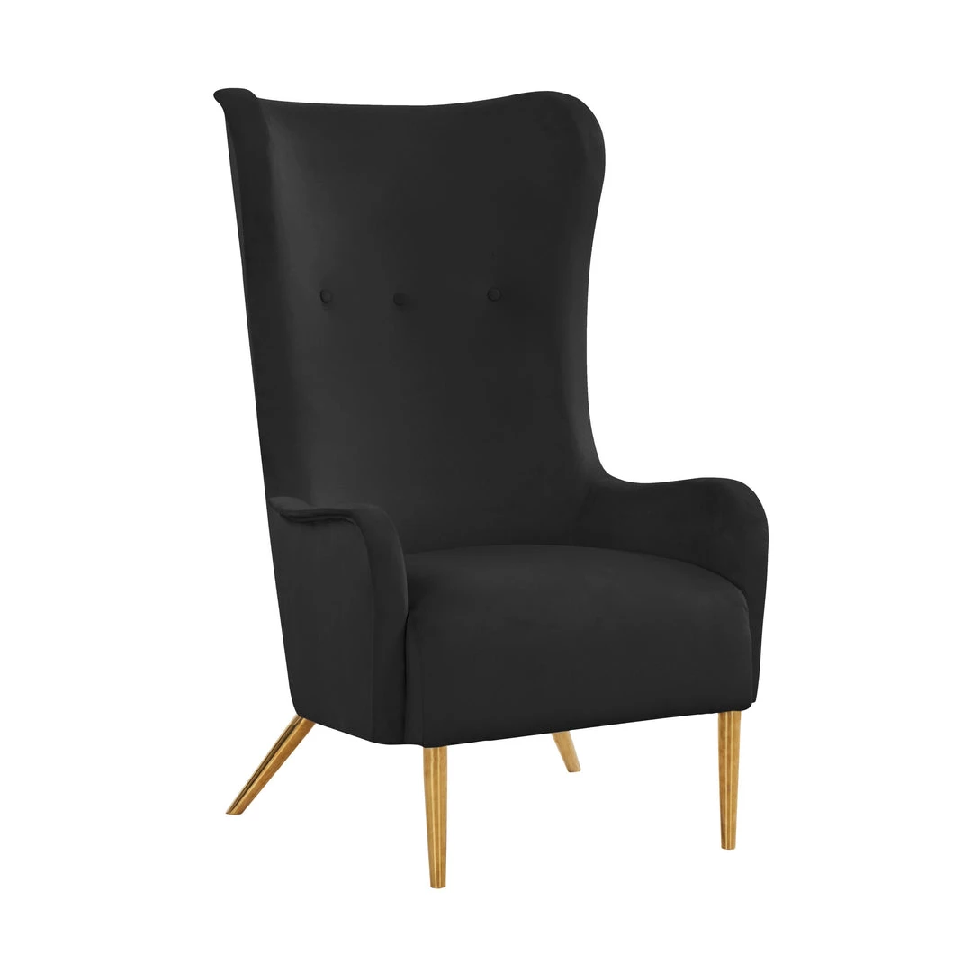 TOV Living Room Ethan Velvet Tall Chair