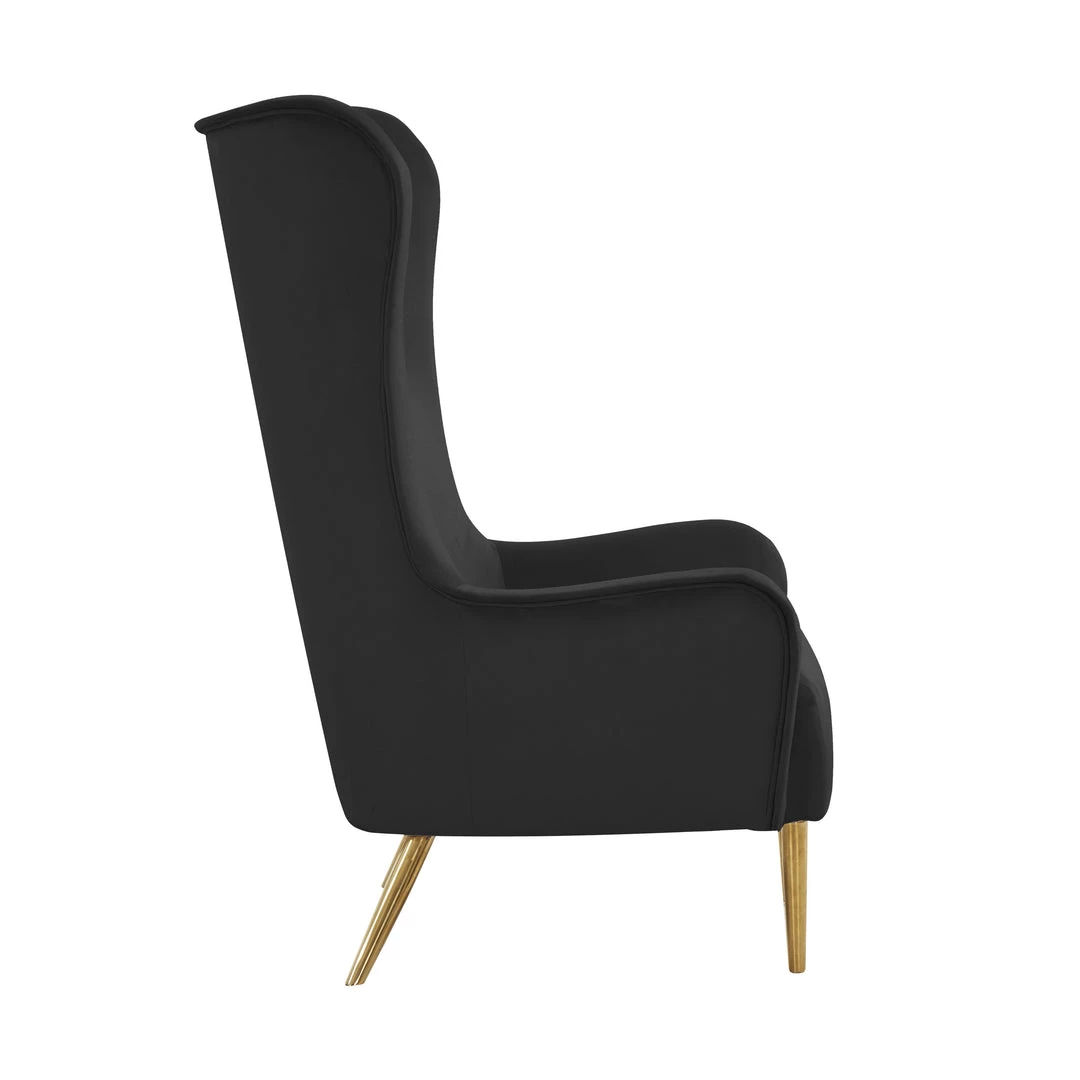 TOV Living Room Ethan Velvet Tall Chair