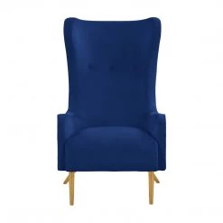 TOV Living Room Ethan Velvet Tall Chair