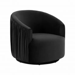 TOV Living Room London Pleated Swivel Chair