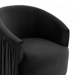 TOV Living Room London Pleated Swivel Chair