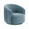 TOV Living Room London Pleated Swivel Chair