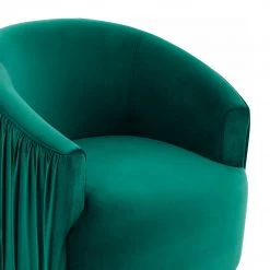 TOV Living Room London Pleated Swivel Chair