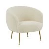 TOV Living Room Presley Faux Sheepskin Chair