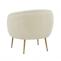 TOV Living Room Presley Faux Sheepskin Chair