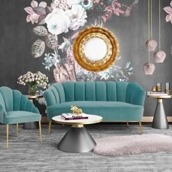 TOV Living Room Daisy Velvet Chair