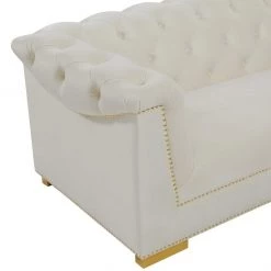 TOV Living Room Farah Velvet Sofa