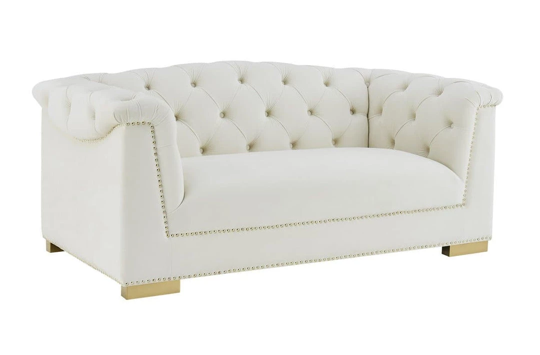 TOV Living Room Farah Velvet Loveseat