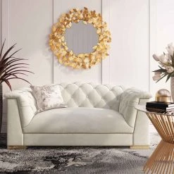TOV Living Room Farah Velvet Loveseat