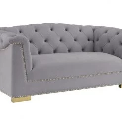 TOV Living Room Farah Velvet Loveseat