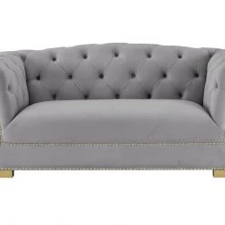 TOV Living Room Farah Velvet Loveseat