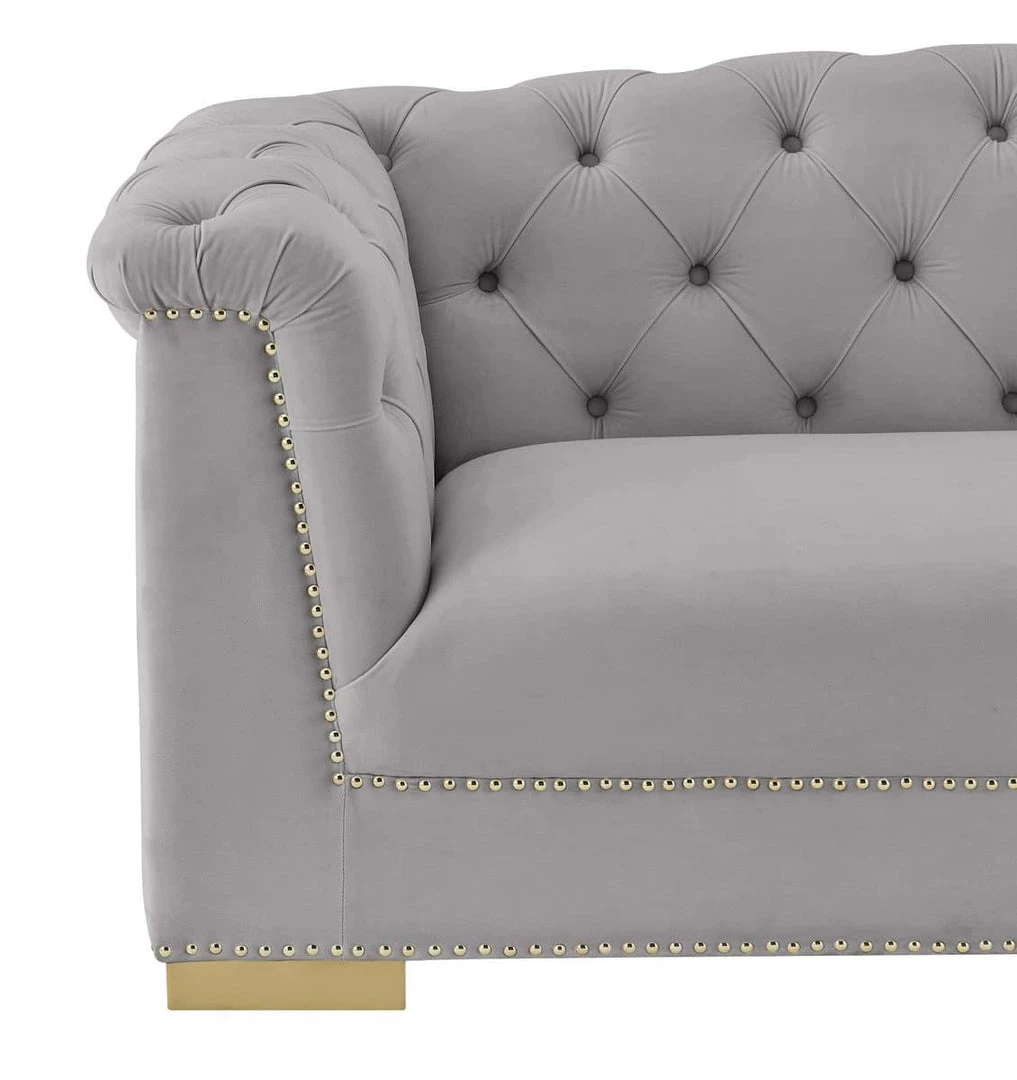 TOV Living Room Farah Velvet Loveseat