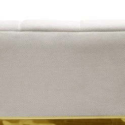 TOV Magnolia Spotted Cream Chair With Gold Base