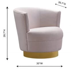 TOV Living Room Noah Swivel Chair