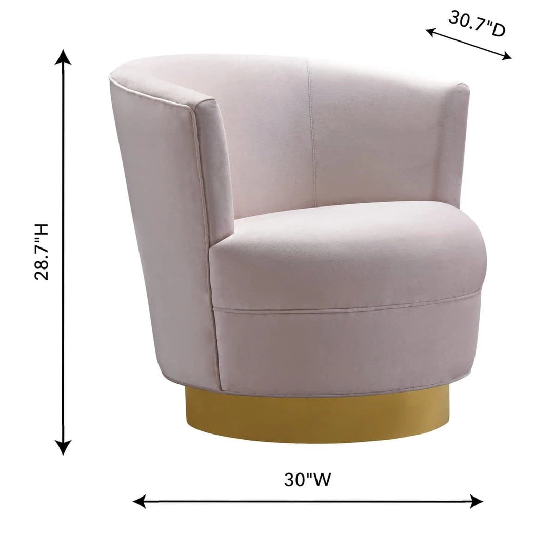TOV Living Room Noah Swivel Chair