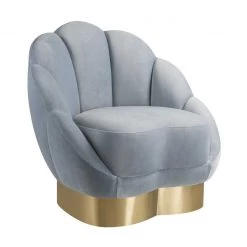 TOV Bloom Velvet Accent Chair