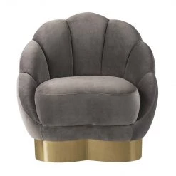 TOV Bloom Velvet Accent Chair